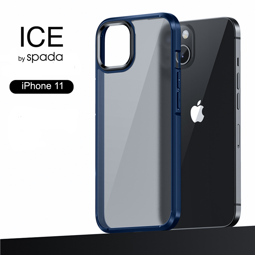 iPhone 11 için spada Ice Lacivert Hibrid kapak