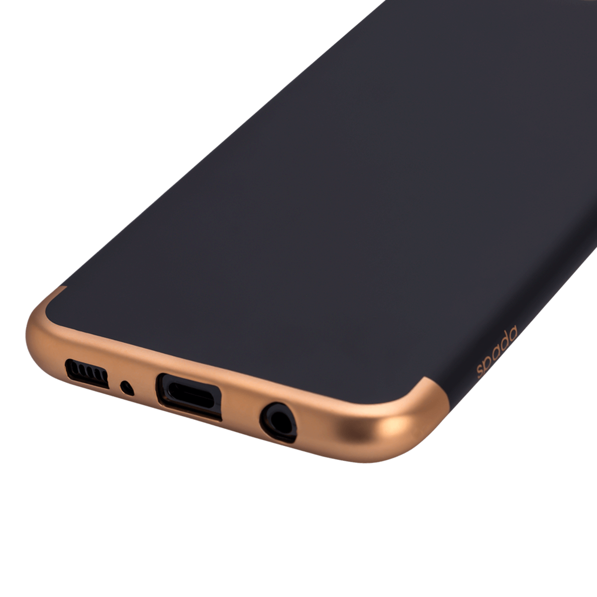 Samsung S8 Plus için spada TRIO Siyah/Gold TPU Kapak