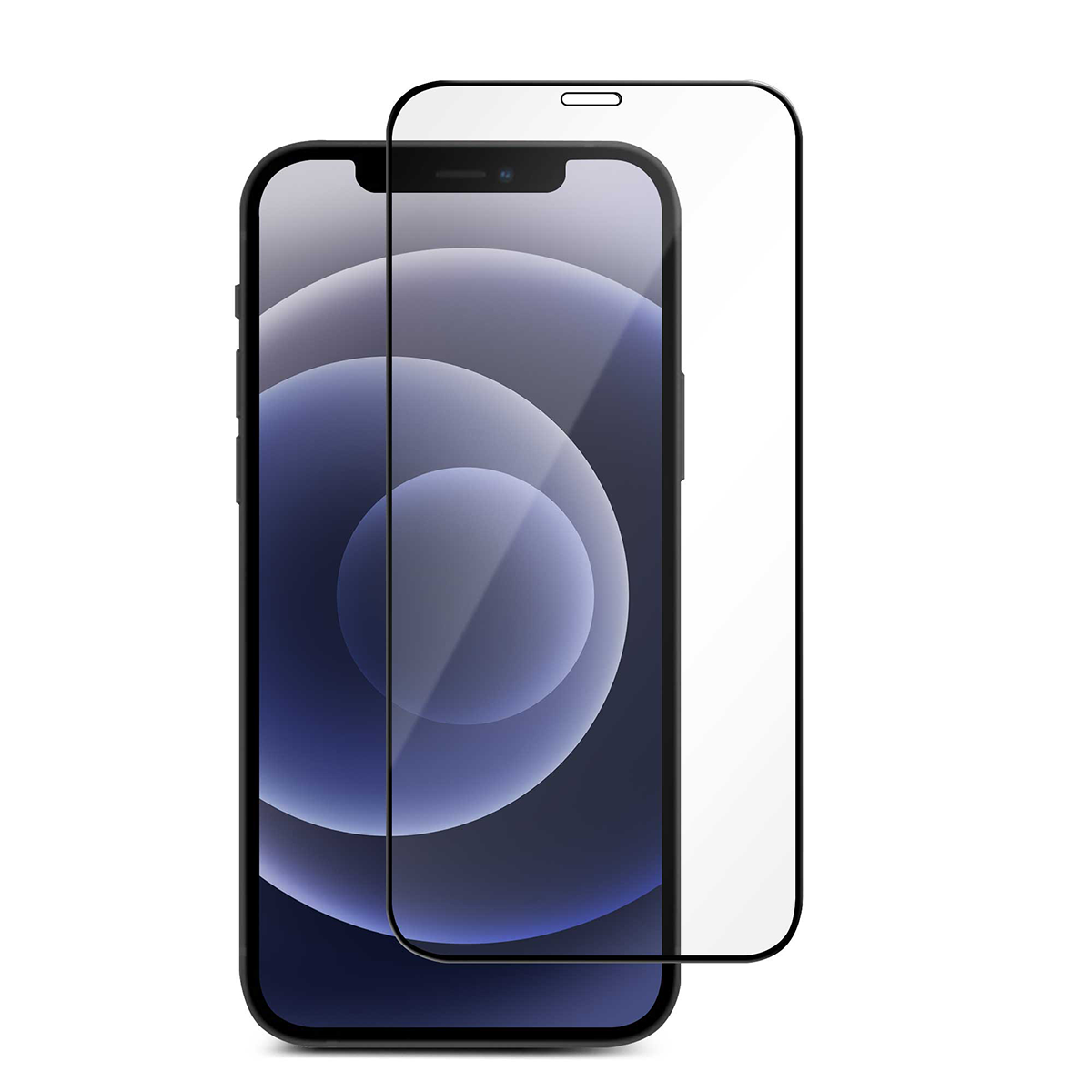 iPhone 12 Mini için spada Comfort Tam kaplayan temperli ekran koruma camı