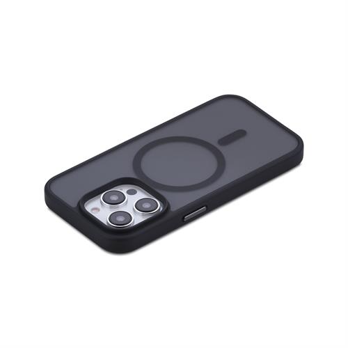 iPhone 14 Pro Max için spada Panzer Magsafe Siyah Kapak