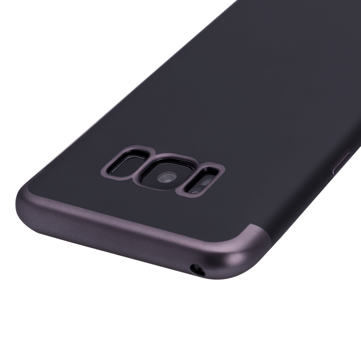 Samsung S8 için spada TRIO Siyah/Siyah TPU Kapak