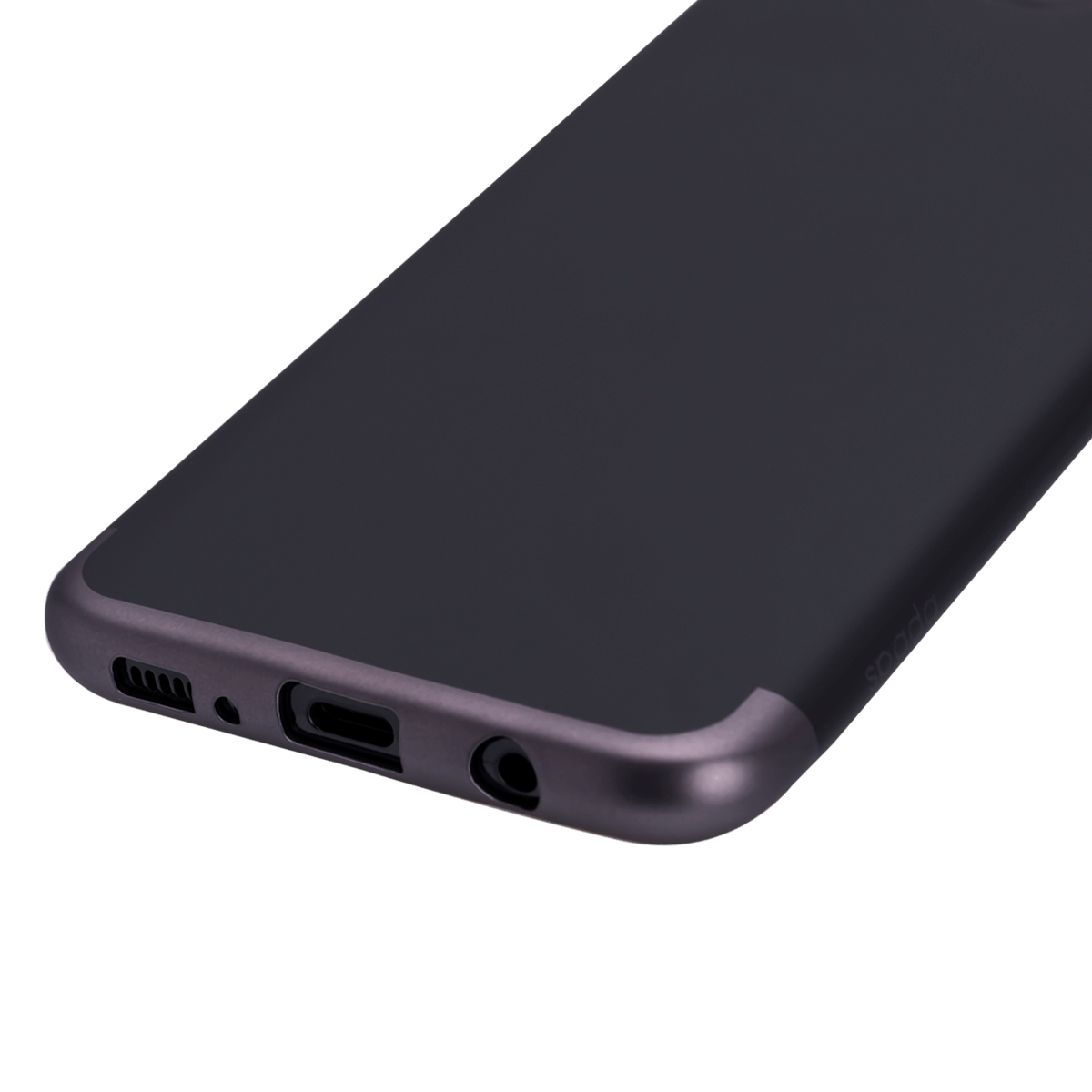 Samsung S8 için spada TRIO Siyah/Siyah TPU Kapak