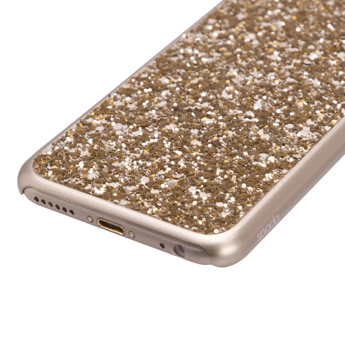 iPhone 6/6S için spada Glitter Gold renk Kapak