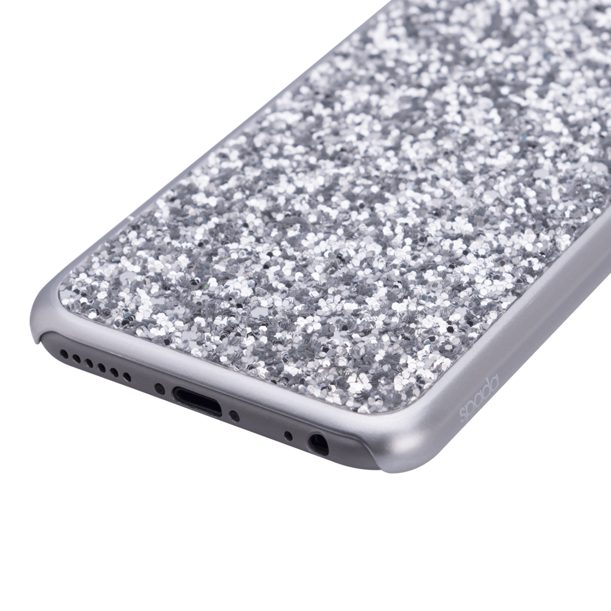 iPhone 6/6S için spada Glitter Gümüş renk Kapak