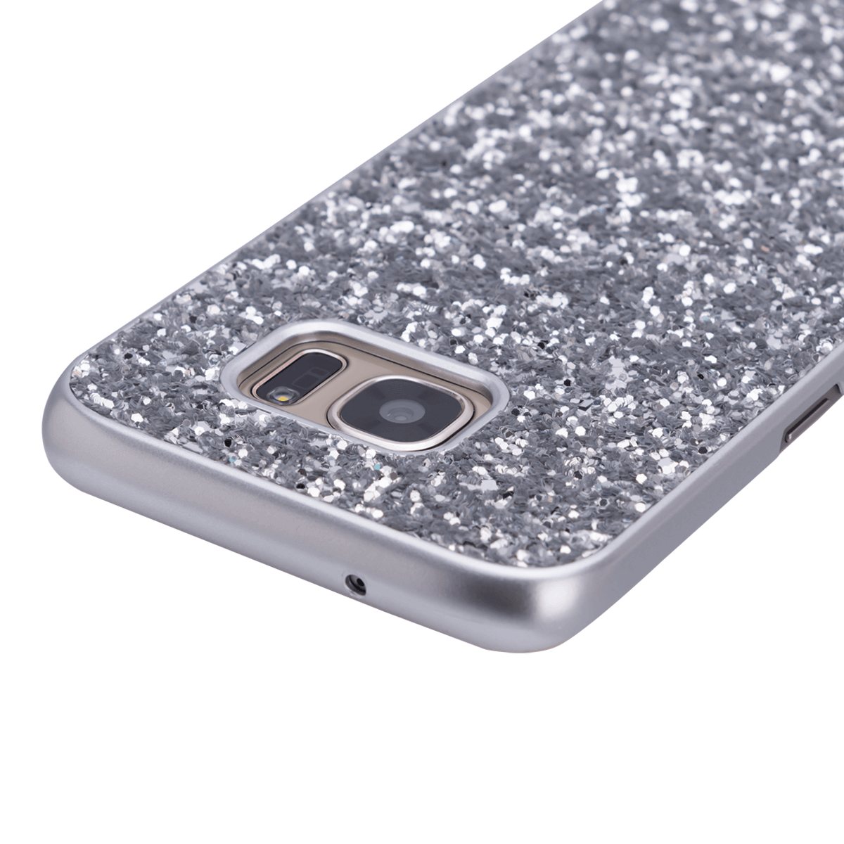 Samsung S7 için spada Glitter Gümüş renk kapak