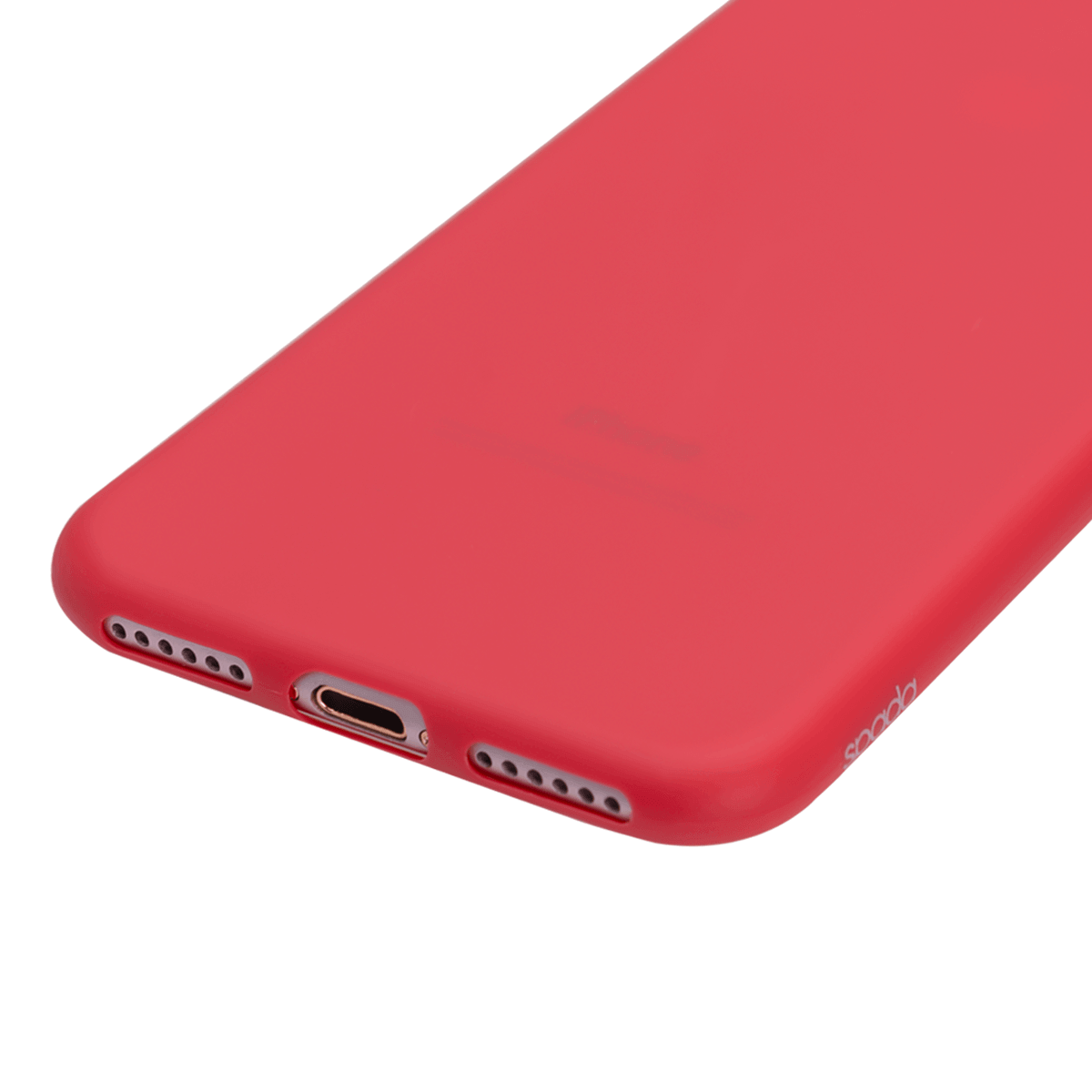 iPhone 7/8/ SE için spada Ultra İnce TPU Kırmızı renk Kapak