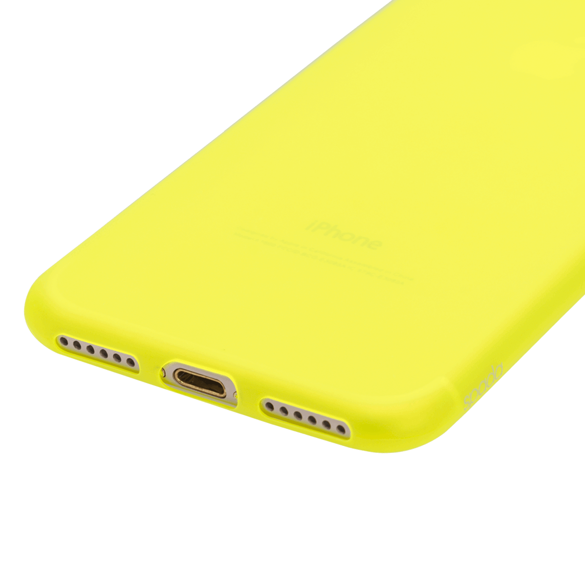 iPhone 7/8/ SE için spada Ultra İnce TPU Limon Sarısı renk Kapak