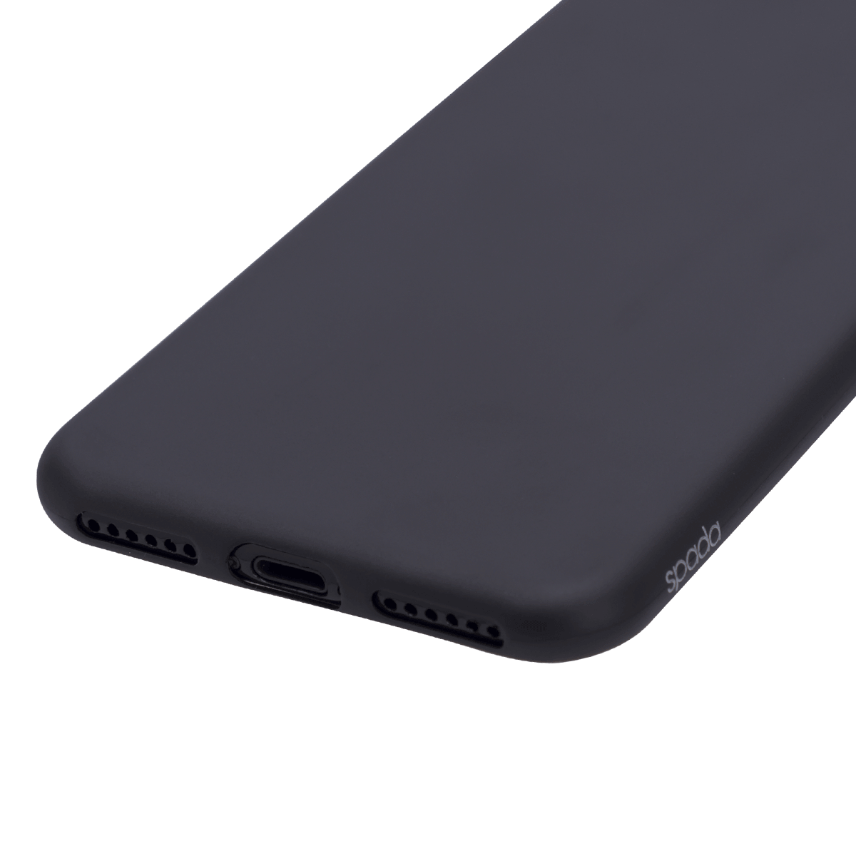 iPhone 7/8 Plus için spada Ultra İnce TPU Siyah renk Kapak
