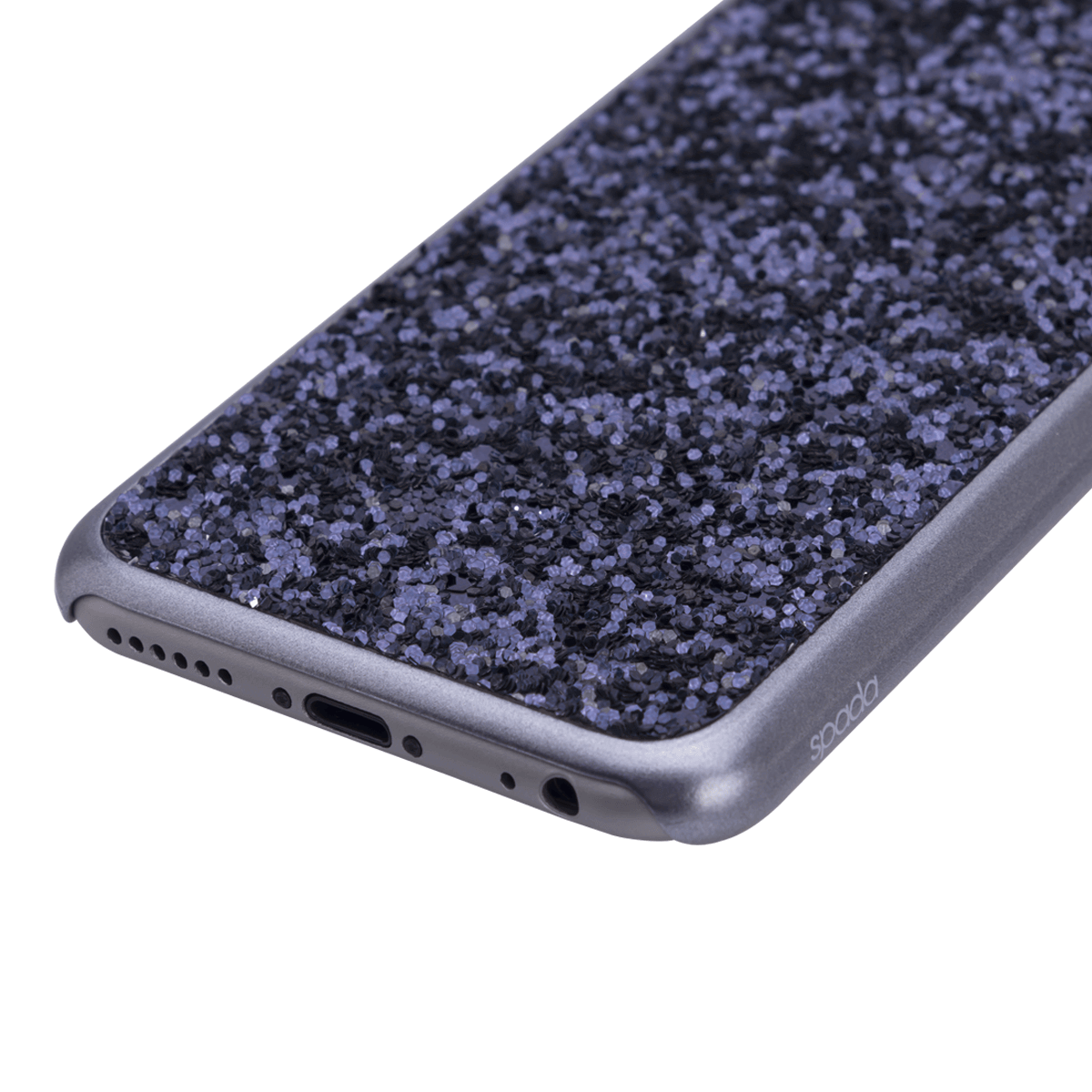 iPhone 6/6S Plus için spada Glitter Uzay Grisi renk Kapak