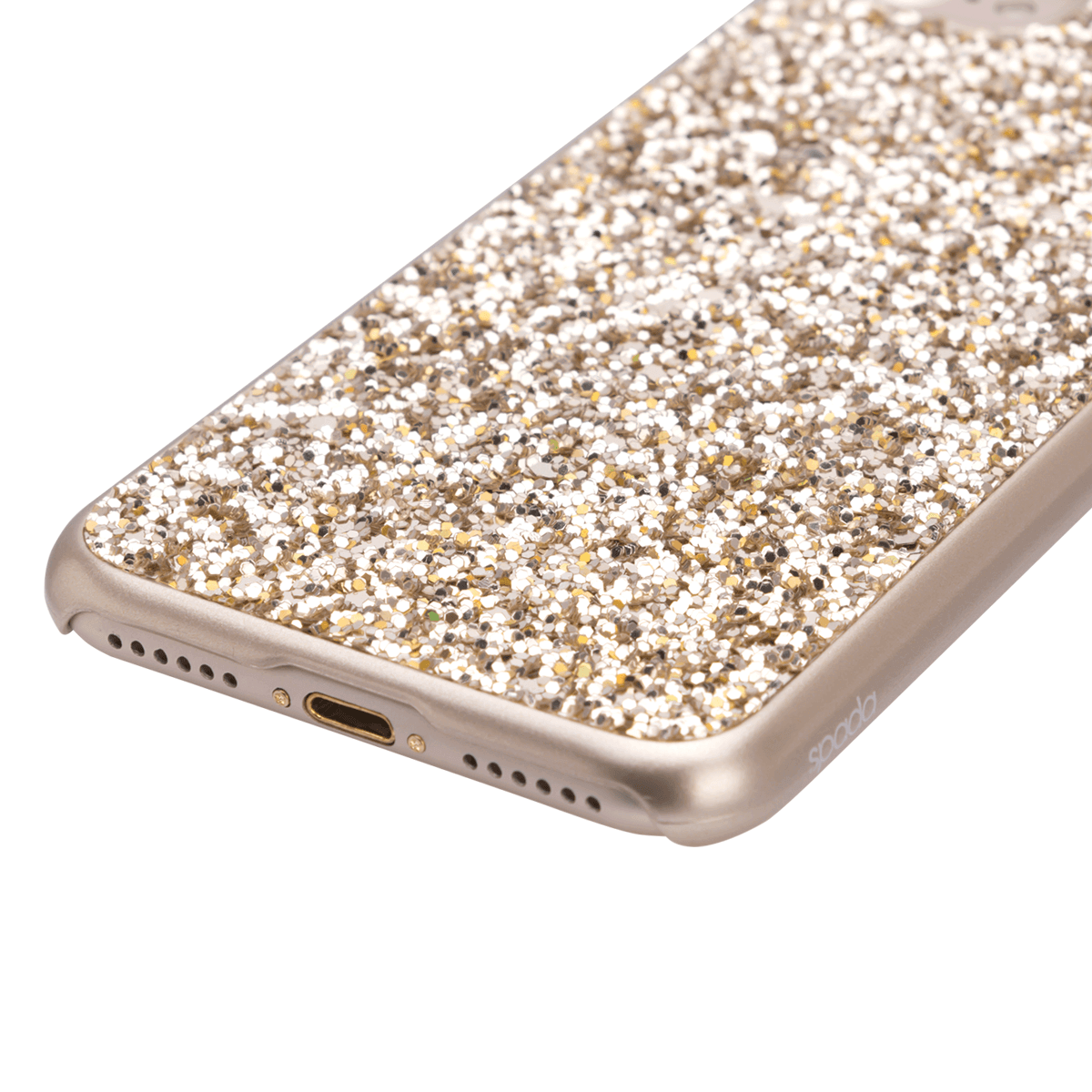 iPhone 7/8 için spada Glitter Gold renk Kapak