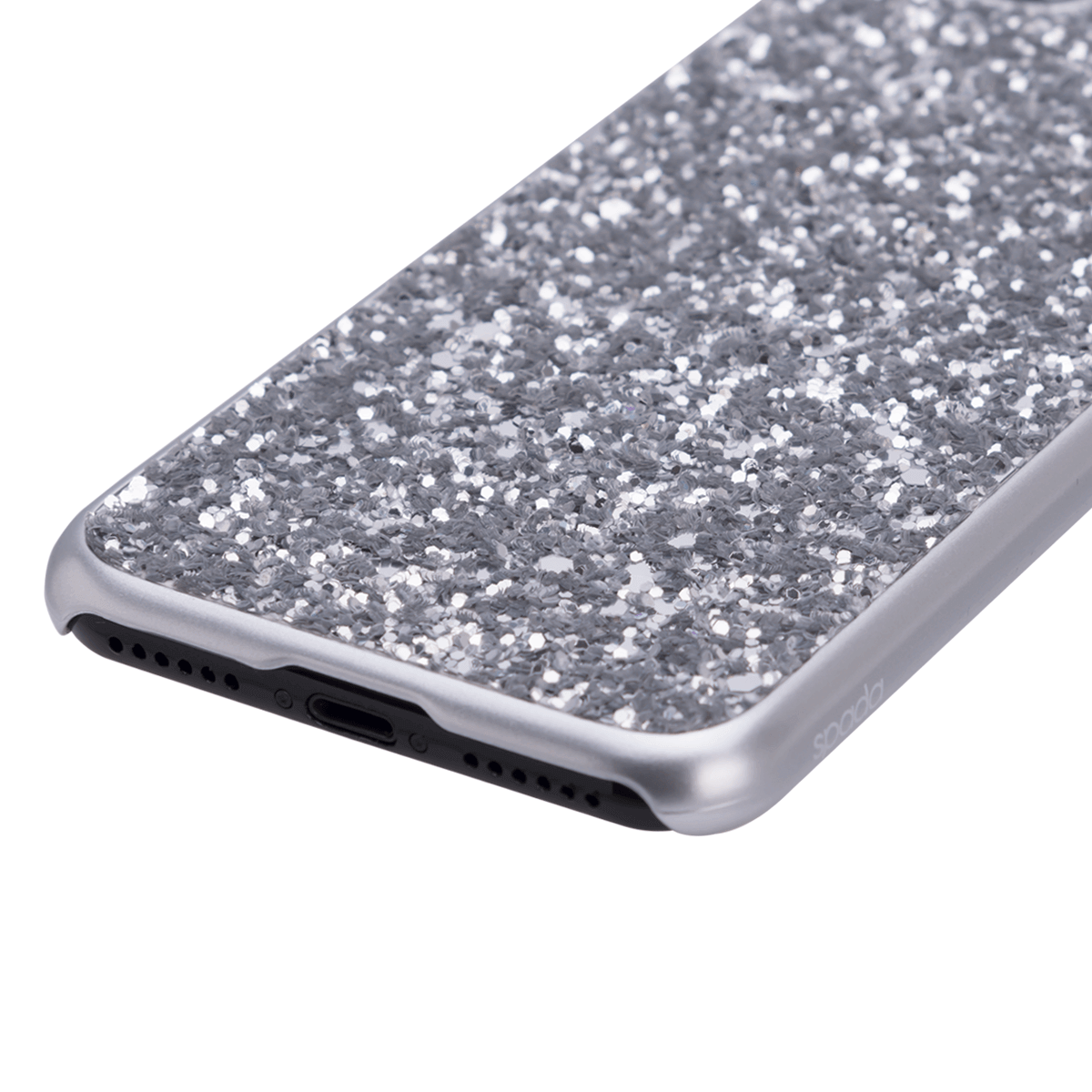 iPhone 7/8 için spada Glitter Gümüş rengi Kapak