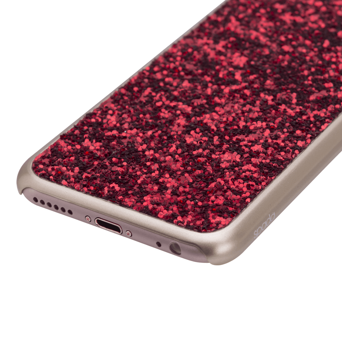 iPhone 6/6S Plus için spada Glitter Kırmızı renk Kapak