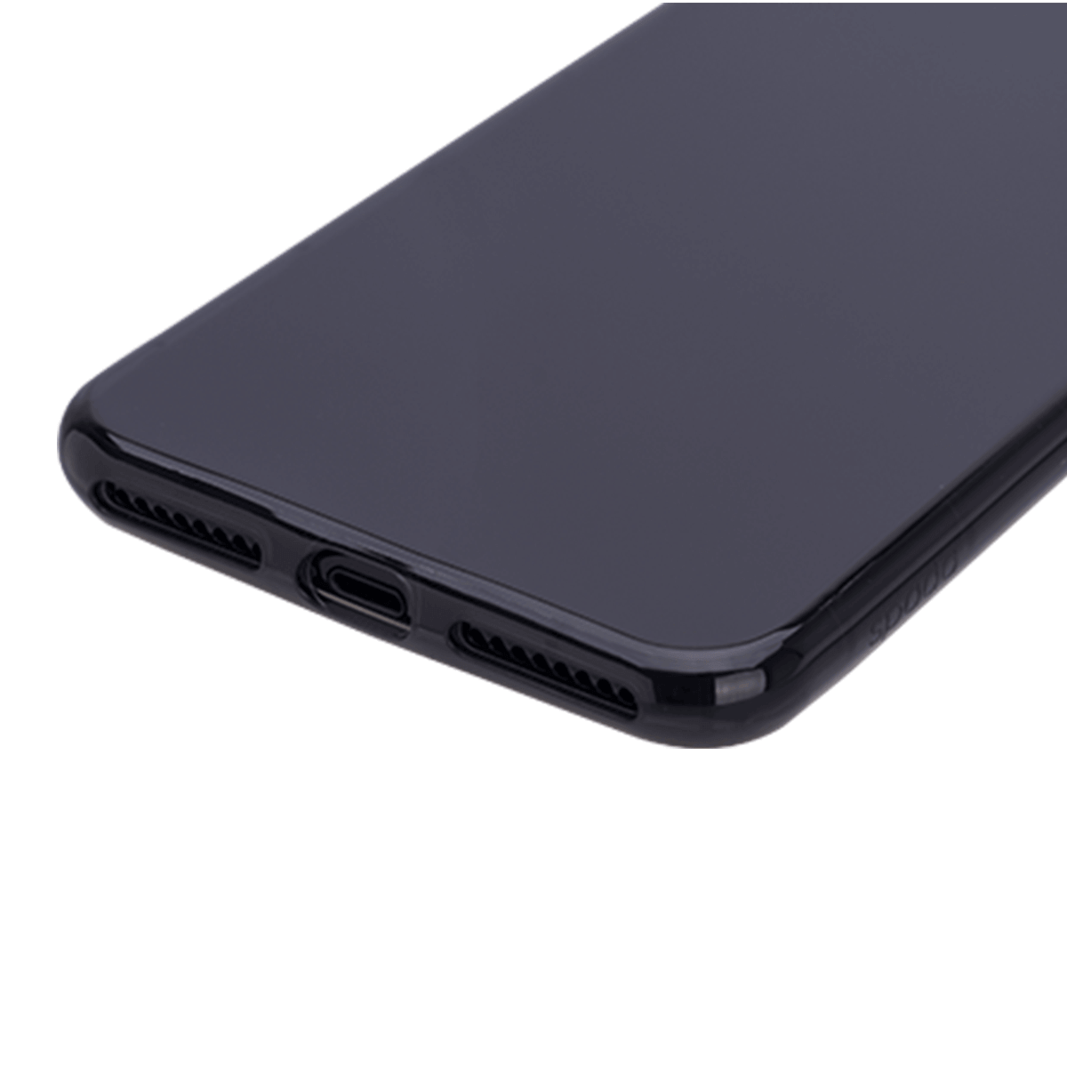 iPhone 7/8 Plus için spada Airbag Parlak Siyah TPU kapak