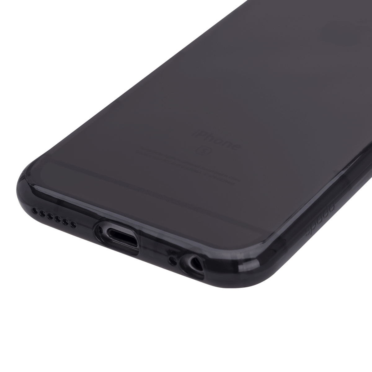 iPhone 6/6S için spada Airbag Parlak Siyah TPU kapak