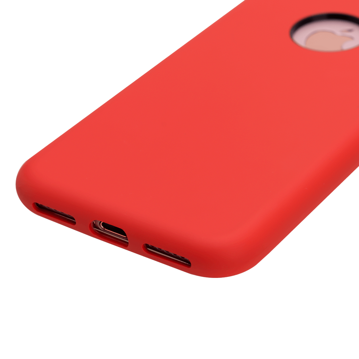 iPhone 7/8 için spada Liquid Silikon Kırmızı renkli kapak