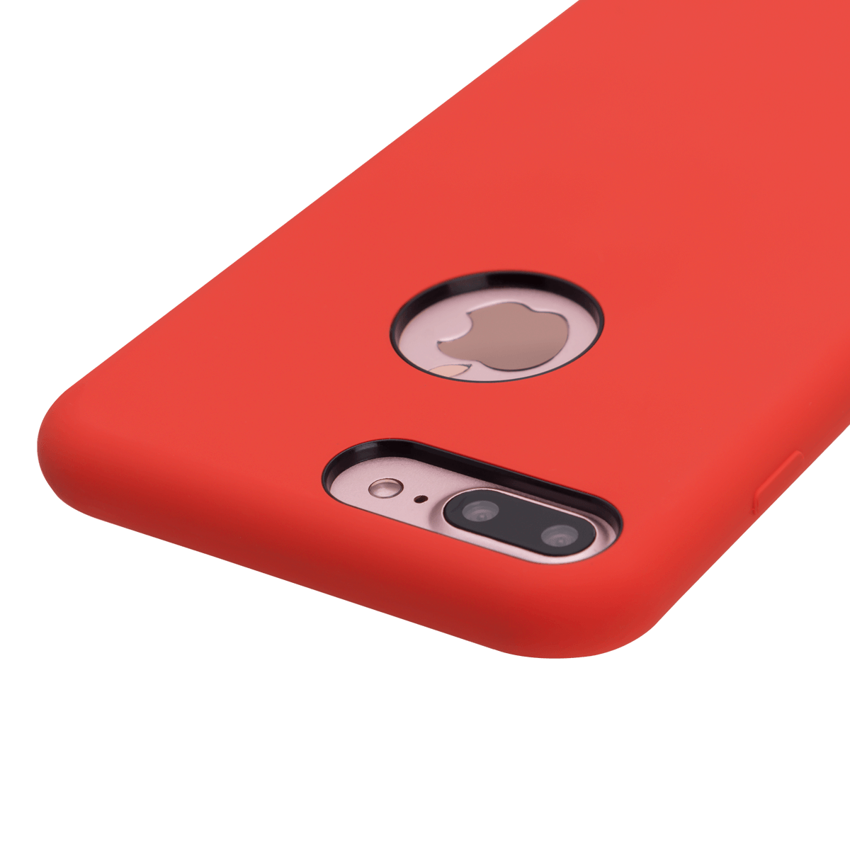 iPhone 7/8 Plus için spada Liquid Silikon Kırmızı renkli kapak