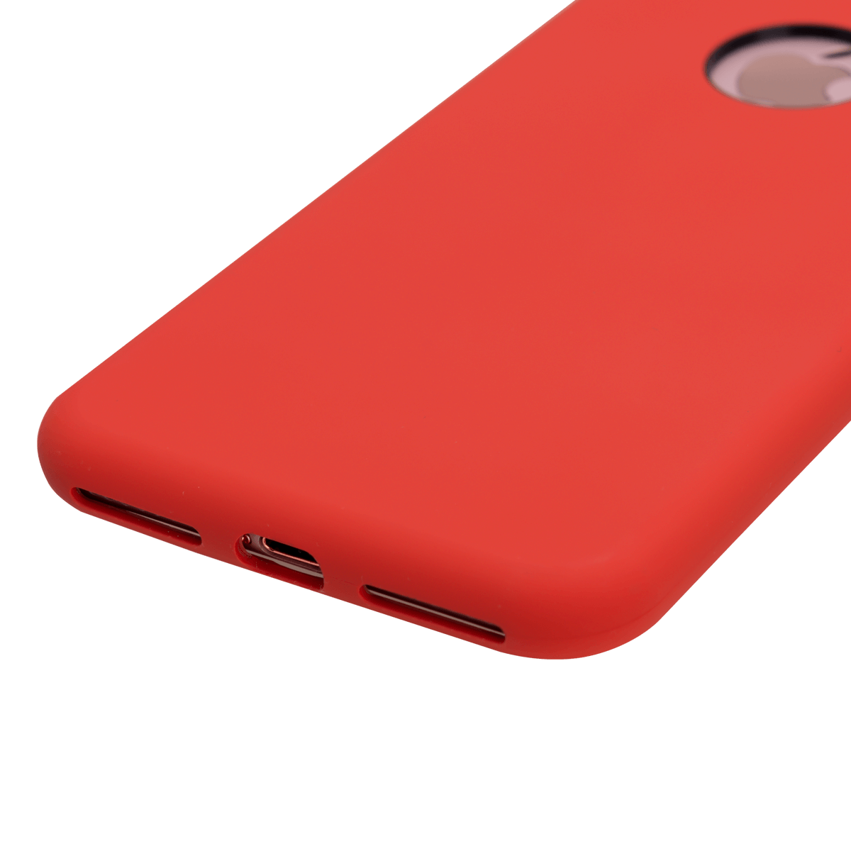 iPhone 7/8 Plus için spada Liquid Silikon Kırmızı renkli kapak