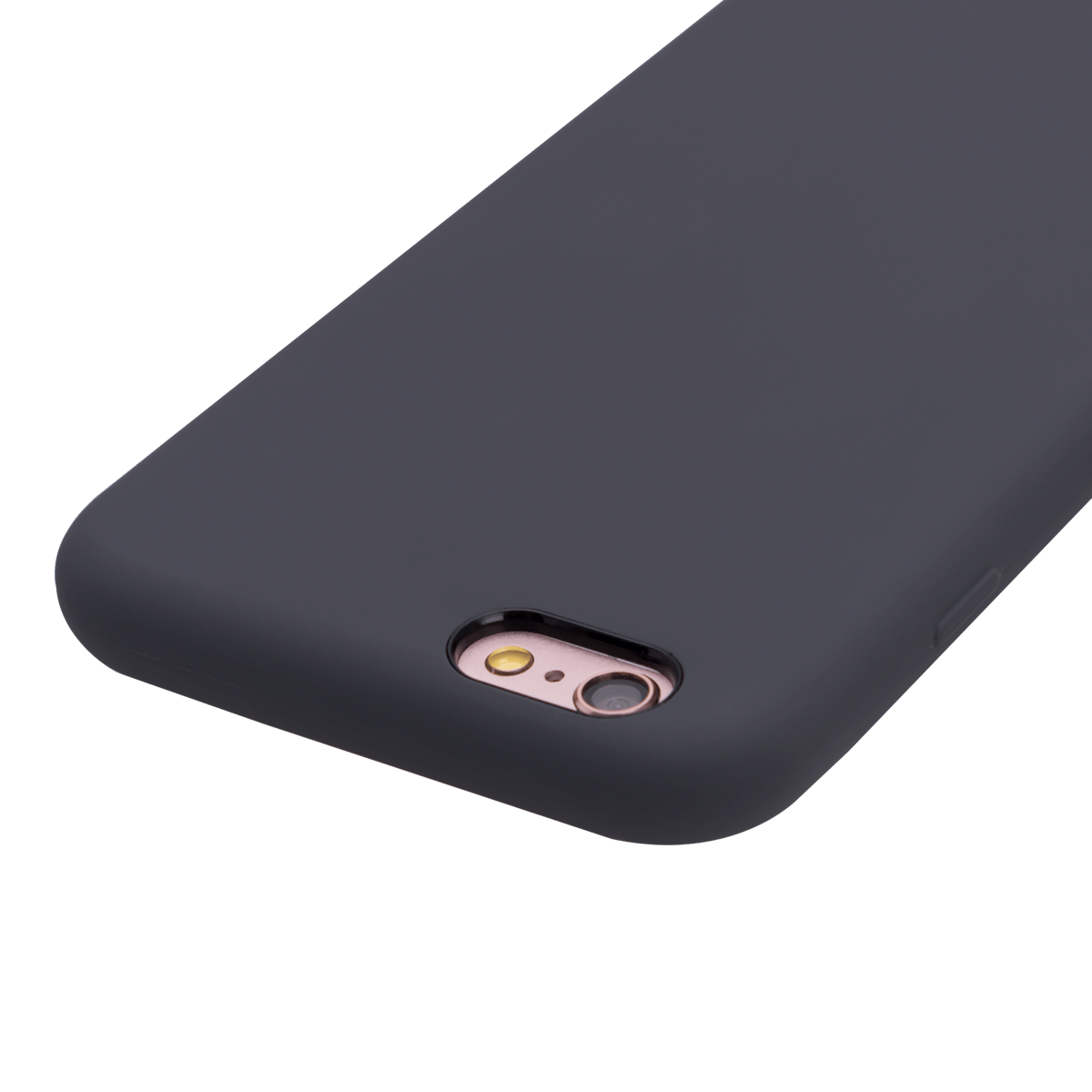 iPhone 6/6S Plus için spada Liquid Silikon Gri renkli kapak