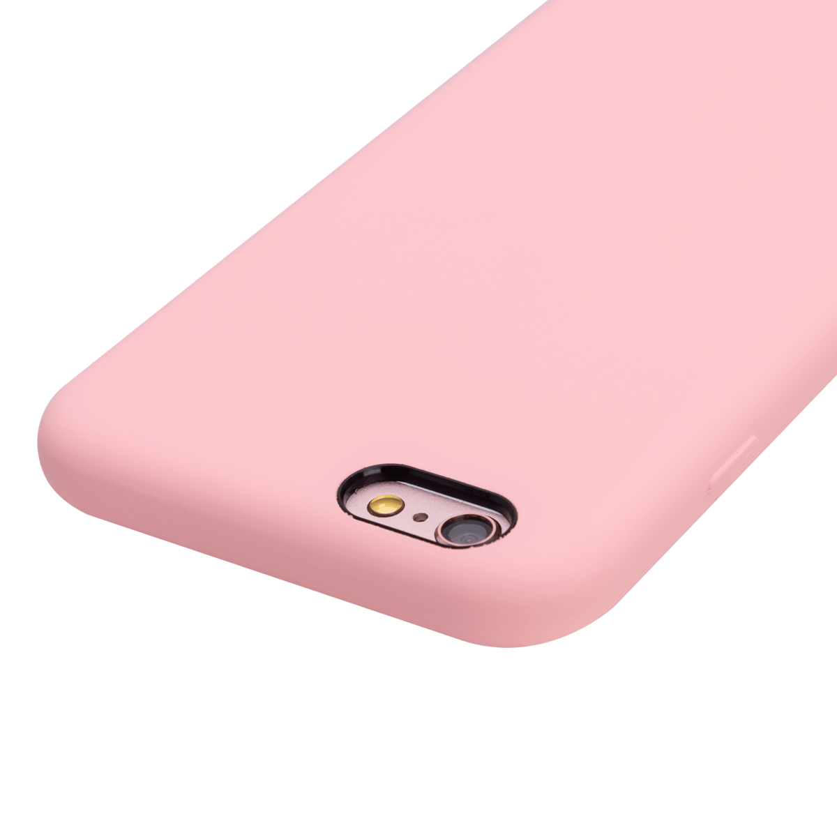 iPhone 6/6S Plus için spada Liquid Silikon Pembe renkli kapak