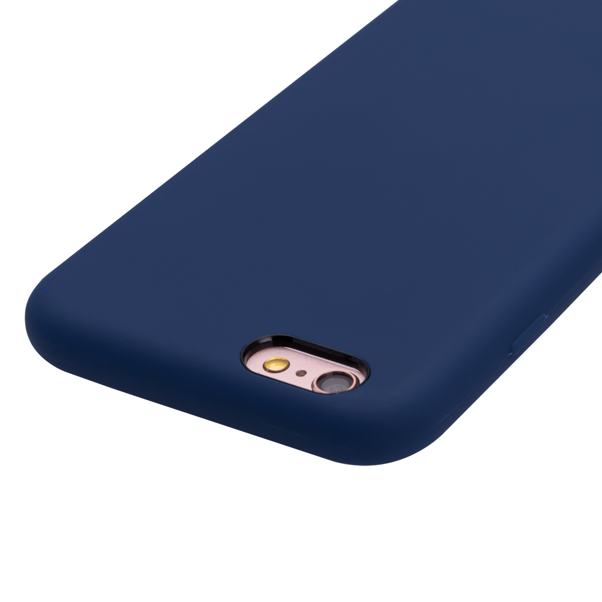 iPhone 6/6S Plus için spada Liquid Silikon Lacivert renkli kapak