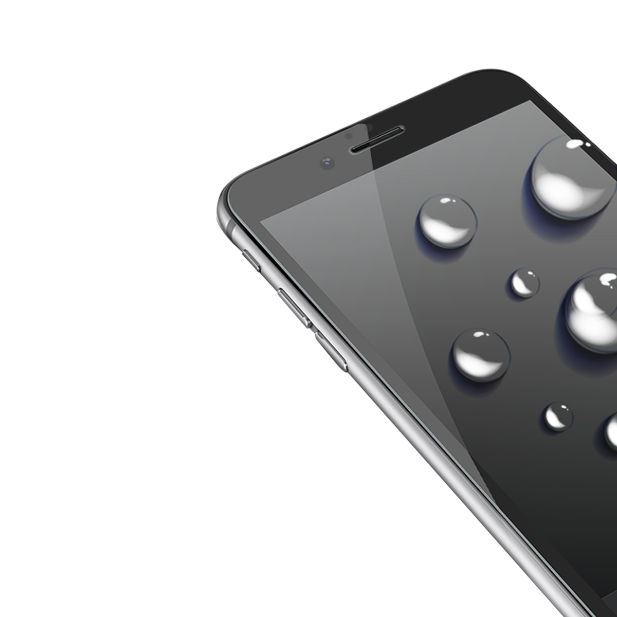 iPhone 7/8 için spada Mat Tam kaplayan Siyah Ekran koruma camı