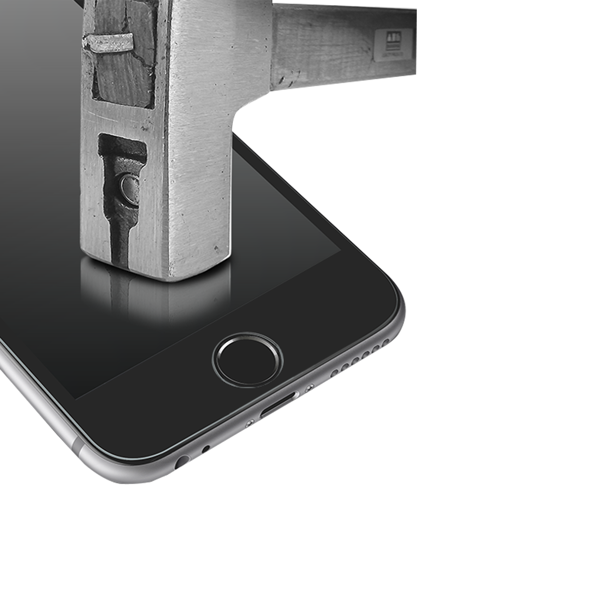 iPhone 7/8 Plus için spada Mat Tam kaplayan Beyaz Ekran koruma camı