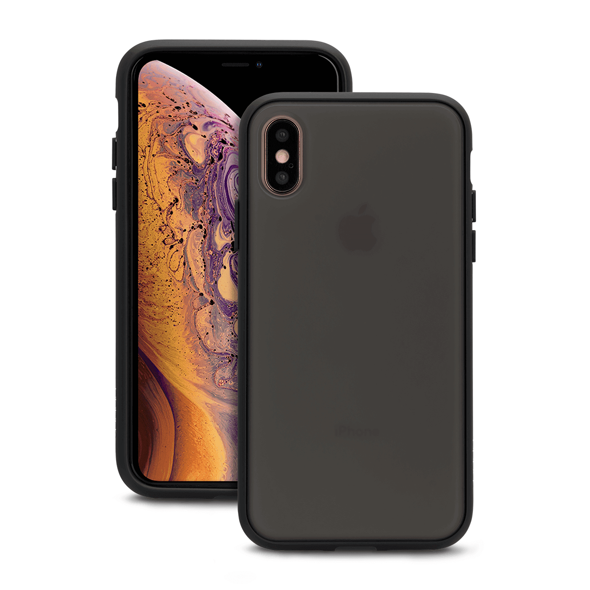 iPhone XS Max için spada Shadow Siyah Kapak